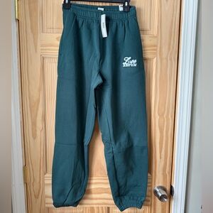 VS PINK Green Sweatpants